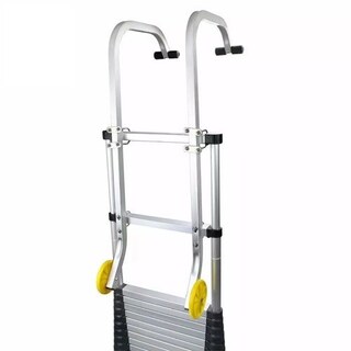 93cm Aluminium Roof Ladder Hook Kit with Wheels Extension Ladder Accessory Pair — image 1