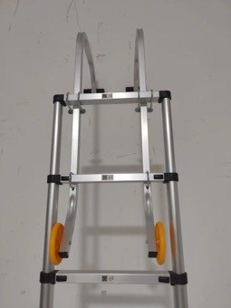93cm Aluminium Roof Ladder Hook Kit with Wheels Extension Ladder Accessory Pair — image 2