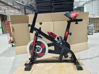 Hawk Gear Pro Exercise Bike Adjustable Pedal Trainer Home Gym Fitness Cycle Red Black — image 5