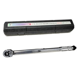 1/2" Drive Adjustable Torque Wrench 10–210Nm Click Type Ratchet Wrench with Storage Case — image 4