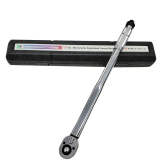 1/2" Drive Adjustable Torque Wrench 10–210Nm Click Type Ratchet Wrench with Storage Case — image 5